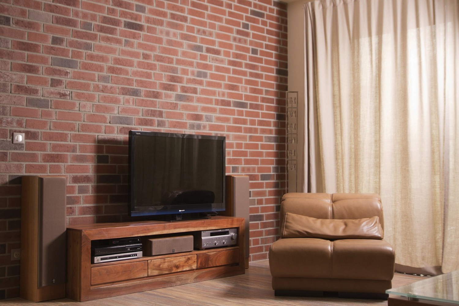 Укладка клинкера и камня в интерьере