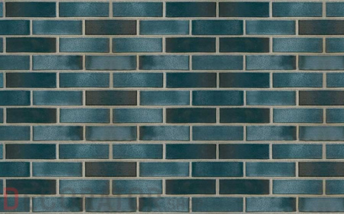 Кирпич клинкерный пустотелый ABC 8954 Hamburg schwarz-blau-bunt-geflammt Kohlerbrand гладкий, 240*115*71 мм в Курске