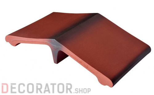 Клинкерный заборный элемент KING KLINKER Дикое вино (04), 445*250*90 мм в Курске