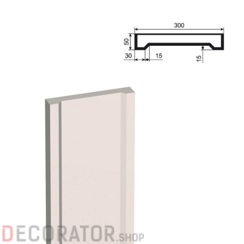 Пилястра LEPNINAPLAST ПЛВ-300/4,2500*50*300 мм в Курске