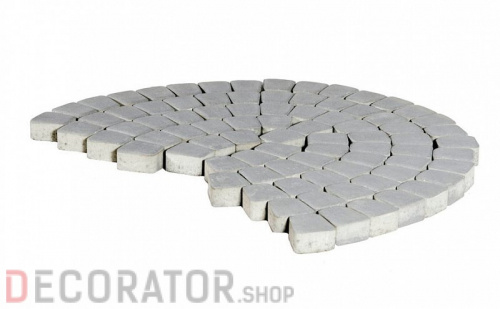 Плитка тротуарная BRAER Классико круговая грифельный, 73*110*115*60 мм в Курске