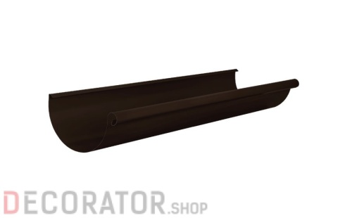 Желоб водосточный AQUASYSTEM покрытие PURAL MAT темно-коричневый RR32 D 150 мм длина 3 м в Курске