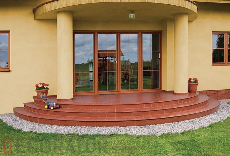 Клинкерная напольная плитка KING KLINKER Рубиновый красный (01), 245х245х14 мм Клинкерная напольная плитка KING KLINKER Рубиновый красный (01), 245х245х14 мм