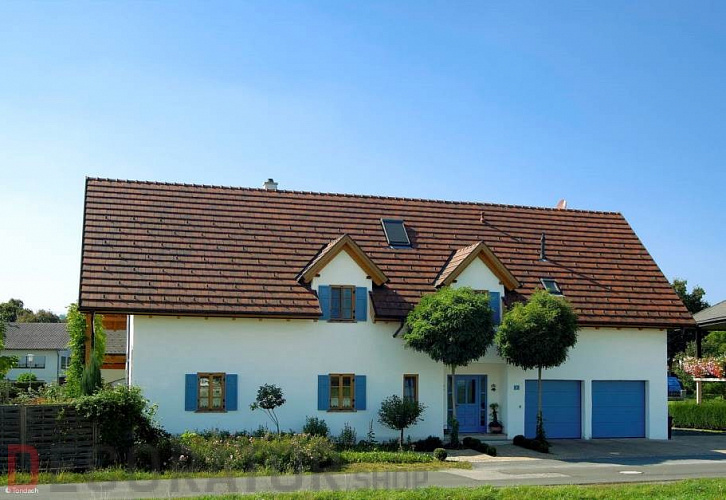 Керамическая черепица рядовая TONDACH Figaro antique engobe