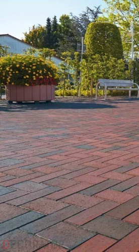 Тротуарная клинкерная брусчатка Penter Rotblaubunt, 200*100*45 мм в Курске
