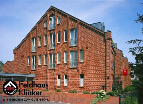 Клинкерная плитка ручной формовки Feldhaus Klinker R400 carmesi liso, 240*71*14 мм в Курске