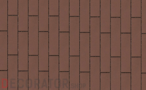 Клинкерная тротуарная брусчатка Lode Brunis коричневая шероховатая, 250*65*45 мм в Курске