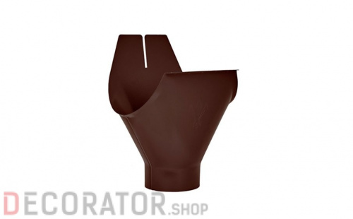 Воронка желоба AQUASYSTEM покрытие PURAL MAT коричневый RAL 8017 D 125/90 мм в Курске