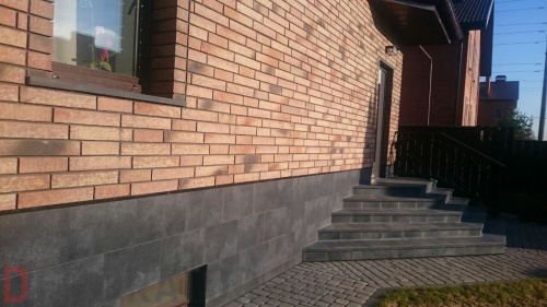 Клинкерная плитка Stroeher Zeitlos 357 backstein рельефная, 400*71*14 мм в Курске