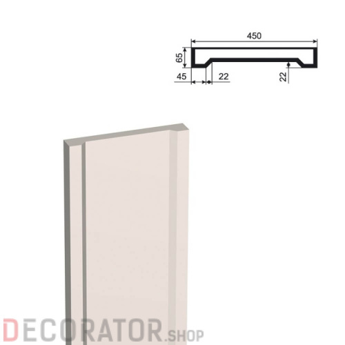 Пилястра LEPNINAPLAST ПЛВ-450/4,2500*65*450 мм в Курске