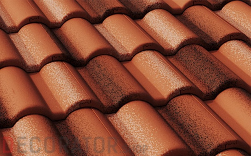 Цементно-песчаная черепица рядовая BRAAS Адриа красная в Курске