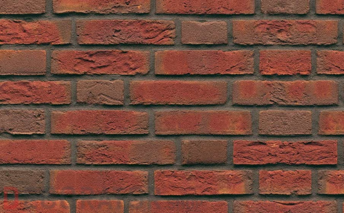 Плитка ручной формовки Muhr Nr 6, Niederhein rot geflammt, 215*65*22-25 мм в Курске