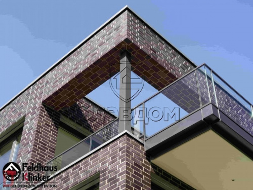 Кирпич клинкерный пустотелый Feldhaus Klinker К380 cerasi ferrum liso, 240*115*71 мм в Курске