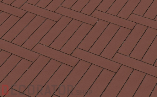 Клинкерная тротуарная брусчатка Lode Brunis коричневая шероховатая, 250*65*45 мм в Курске