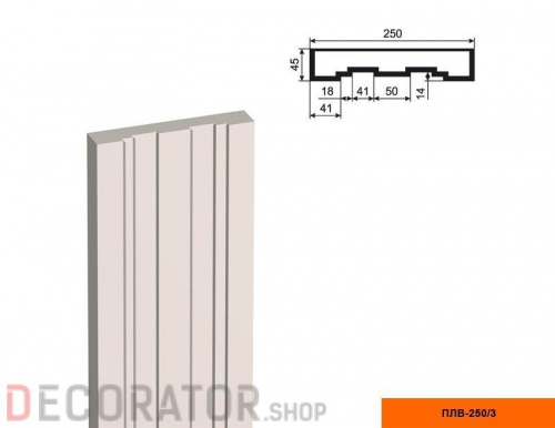 Пилястра LEPNINAPLAST ПЛВ-250/3,2500*45*250 мм в Курске