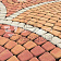 Плитка тротуарная BRAER Классико круговая Color Mix Рассвет, 73*110*115*60 мм