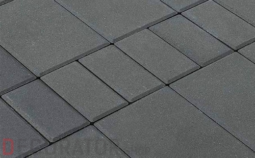 Плитка тротуарная BRAER Мозайка серый 100/200/300*60 мм в Курске
