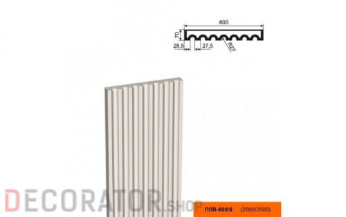 Пилястра LEPNINAPLAST ПЛВ-600/5,2500*70*600 мм в Курске