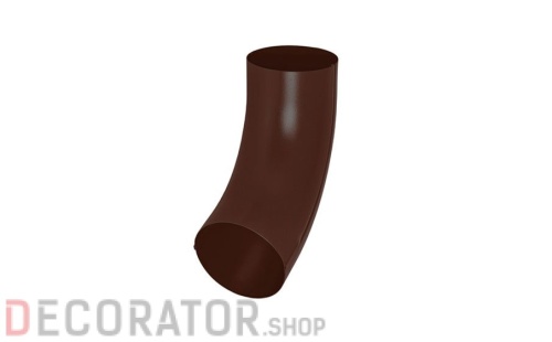 Колено трубы универсальное AQUASYSTEM 72 градуса покрытие PURAL MATT коричневый RAL 8017 D 90 мм в Курске