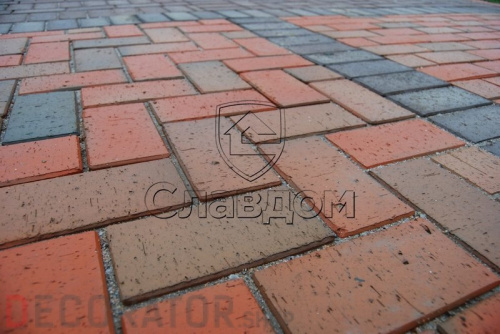 Тротуарная клинкерная брусчатка Керамейя БрукКерам Магма Гранит, 200*100*45 мм в Курске