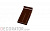 Клинкерный завершающий водоотлив Terca Dark brown shine, 215*105*30 мм