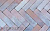 Тротуарная клинкерная брусчатка Muhr №10 Violettblau geflammt, 240*55*52 мм