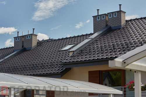 Керамическая черепица рядовая Koramic Alegra 9 Anthracite Engobe в Курске