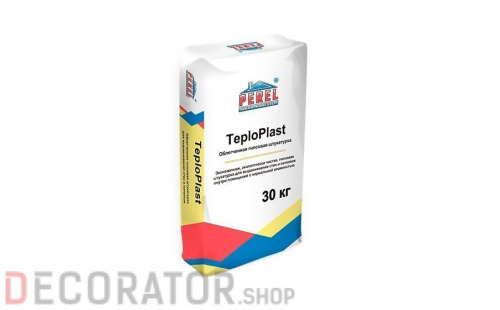 Гипсовая штукатурка PEREL TeploPlast серая 0528, 30 кг в Курске