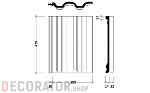 Цементно-песчаная черепица рядовая BRAAS Таунус антик темно-коричневый в Курске