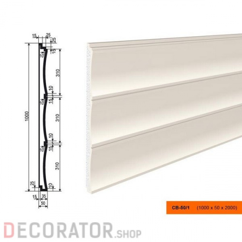 Панели утепления LEPNINAPLAST СВ-50/1, 2000*1000*50 мм в Курске