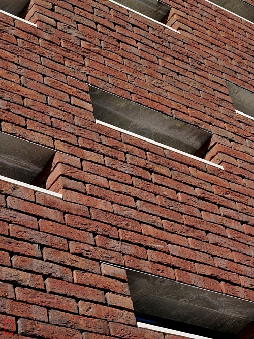 Плитка ручной формовки Terca Blauw-rood Genuanceerd (65mm JACOBEAN BLUE/RED MULTI), 215*65*22 мм