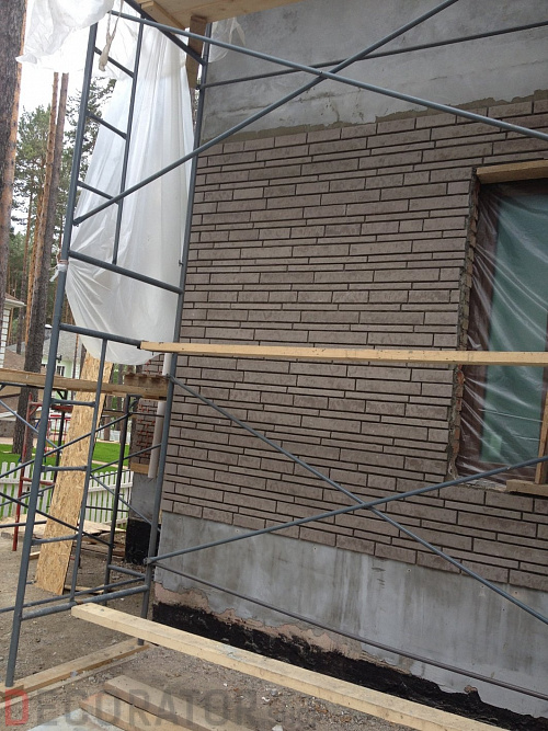 Клинкерная плитка Stroeher Zeitlos 237 austerrauch рельефная, 400*71*14 мм