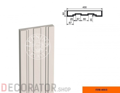 Пилястра LEPNINAPLAST ПЛВ-400/3,2500*60*400 мм в Курске