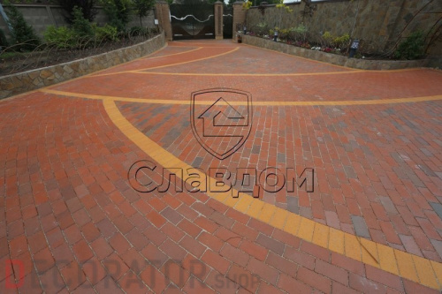 Тротуарная клинкерная брусчатка Керамейя БрукКерам Магма Гранит, 200*100*45 мм в Курске