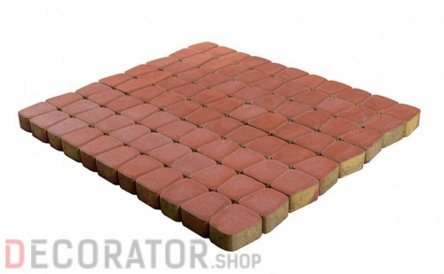 Плитка тротуарная BRAER Классико круговая винный, 73*110*115*60 мм в Курске