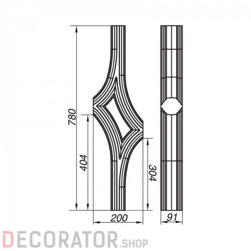 Балясина Dekart ABL78-11