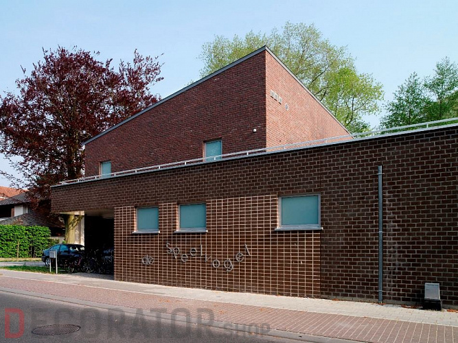 Плитка ручной формовки Terca Blauw-rood Genuanceerd (65mm JACOBEAN BLUE/RED MULTI), 215*65*22 мм