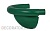 Заглушка желоба полукруглая AQUASYSTEM зеленый RAL 6005 D 125 мм