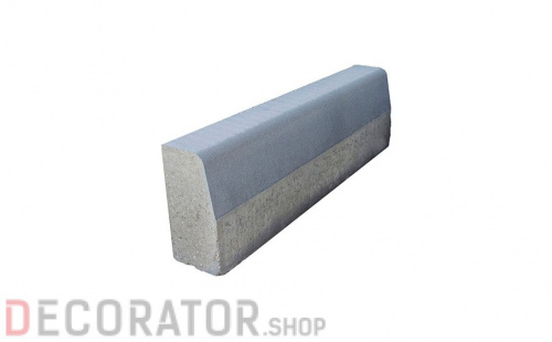 Дорожный бордюр BRAER БР 100.30.15 серый, 1000*150*300 мм в Курске