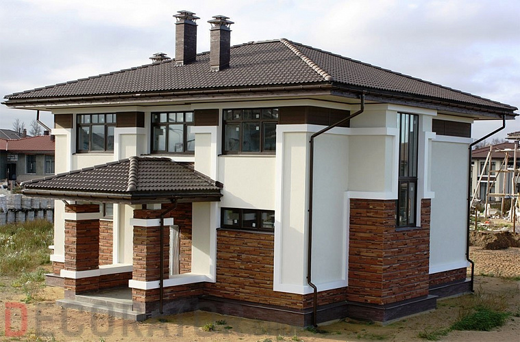 Тройник AQUASYSTEM покрытие PURAL темно-коричневый RR32 D 90 мм