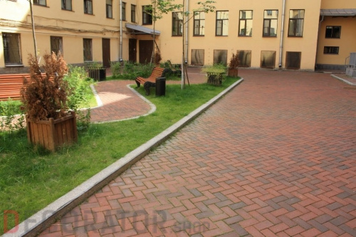 Тротуарная клинкерная брусчатка Penter Rotblaubunt, 200*100*62 мм в Курске