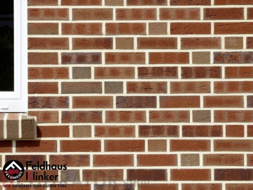 Кирпич клинкерный пустотелый Feldhaus Klinker К377 lava maron rustico, 240*115*71 мм в Курске