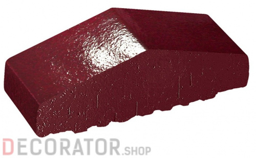 Клинкерный заборный элемент полнотелый KING KLINKER Вишневый сад (16), 180/120*65*58 мм в Курске