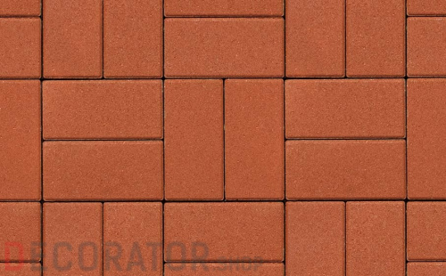 Плитка тротуарная ВЫБОР ЛА-Линия 5П.8  гладкая, оранжевый, 600*300*80 мм в Курске