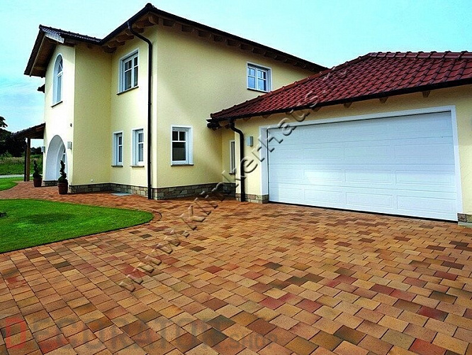 Клинкерная брусчатка Kerawil Flammenbunt 6 серия Classic, 200х100х45 мм