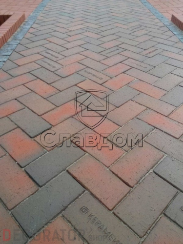Тротуарная клинкерная брусчатка Керамейя БрукКерам Магма Диабаз, 200*100*45 мм в Курске