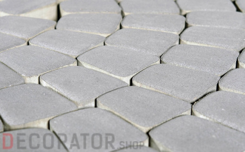 Плитка тротуарная BRAER Классико круговая грифельный, 73*110*115*60 мм в Курске