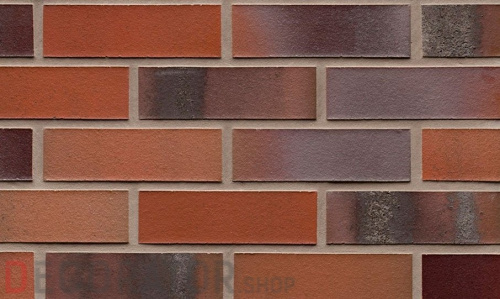 Кирпич клинкерный пустотелый Feldhaus Klinker K560 carbona ardor colori, 240*115*71 мм в Курске