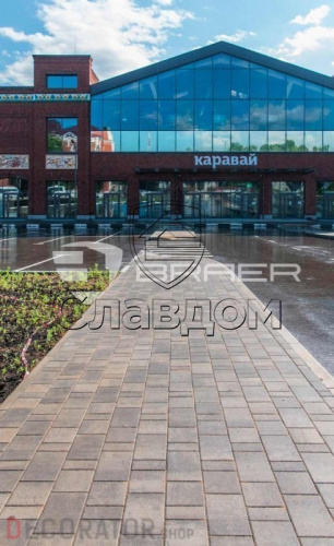 Плитка тротуарная BRAER Старый город Ландхаус Color Mix Туман, 80/160/240*160*60 мм в Курске