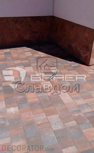 Плитка тротуарная BRAER Старый город Ландхаус Color Mix тип 4 "Койот", 80/160/240*160 мм в Курске